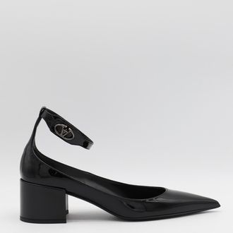 Valentino Garavani Black Leather Pumps