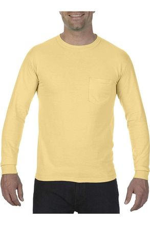 Comfort Colors Garment-Dyed Heavyweight Long Sleeve Pocket T-Shirt