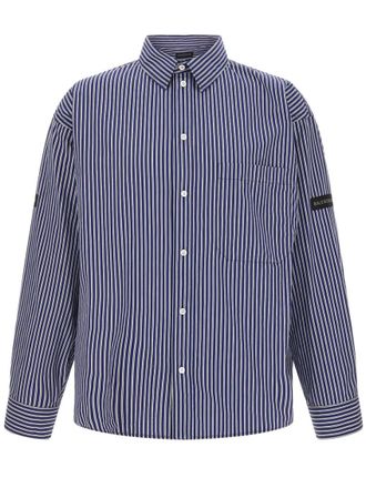 Balenciaga Navy Blue Stripes Shirt