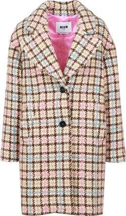 Msgm Coats Beige