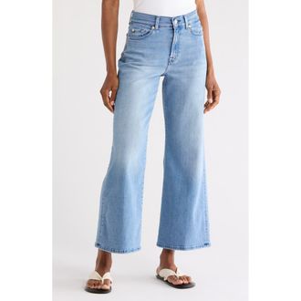 7 For All Mankind Lotta Ankle Wide Leg Jeans in Augusta at Nordstrom Rack, Size 32