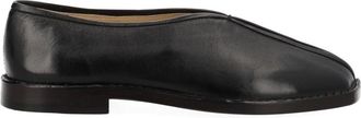 Christophe Lemaire Flat Piped Lamb Leather Slippers