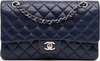 Chanel 2011 Medium Classic Caviar Double Flap shoulder bag - women - Caviar Leather - One Size - Blue