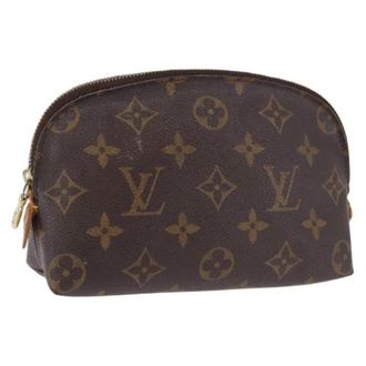 Louis Vuitton Pre-owned Monogram Pouch - Dames - Pre-owned - Bruin - Maat: ONE Size Leer