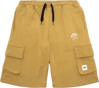 CAT Cat, Korte Broeken, Heren, Bruin, L, Katoen, Knit Cargo Short