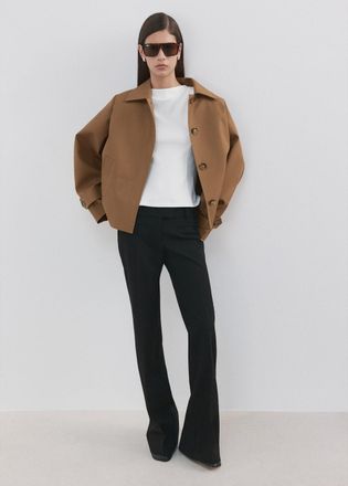 Mango Maglietta peplum spallini bianco sporco - Donna - XXS - MANGO