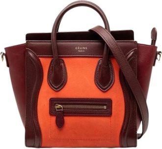 Celine Pre-owned Handbags, female, Orange, Size: ONE SIZE Pre-owned Luggage Tote