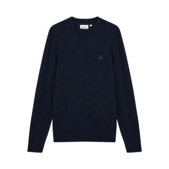 Lyle & Scott Kn 2200V Algod&oacute;n Merino Cremallera Completa - Knitwear - Hombre - Azul - 2XL