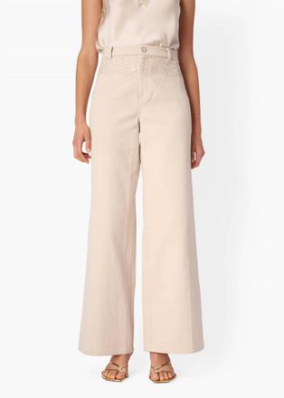 Cami NYC Natali Bull Denim Pants In Oat