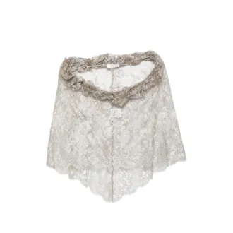 Fely Campo Ruffled Lace Top