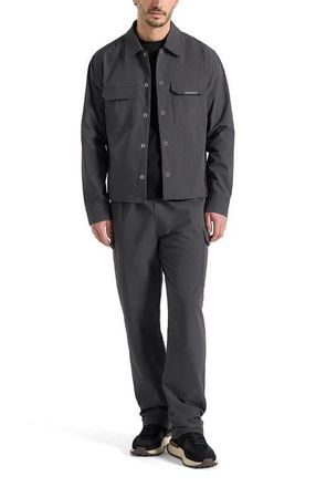 Mani&egrave;re De Voir Milo Technical Cargo Jacket in Grey at Nordstrom, Size Xx-Large