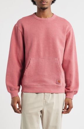 Carhartt Work in Progress Torion Distressed Sweatshirt in Marsala (Grind Wash) at Nordstrom, Size Xx-Large