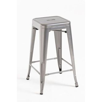 Regalos Miguel Taburetes Bajos - Taburete Torix Bajo - Gris Metalizado