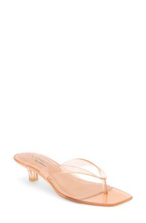 Matisse Footwear Margo Kitten Heel Flip Flop in Natural at Nordstrom, Size 10