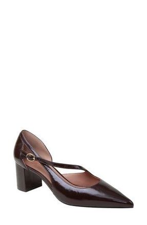Linea Paolo Biondy Pointed Toe Half dOrsay Pump in Chocolate at Nordstrom Rack, Size 7
