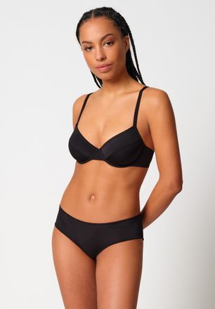 Skiny B&uuml;gel-BH SKINY Timelessentials, Damen, Gr. 70, Cup C, anthraschwarz stripes, Obermaterial: 80% Polyamid, 20% Elasthan, gestreift, normal, BHs B&uuml;gel-BH