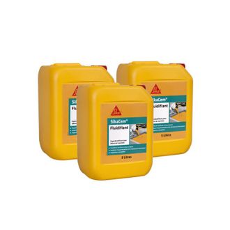 Sika Sika - Juego De 3 Superplastificantes De Alta Reducci&oacute;n De Agua Cem Fluidifiant - 5l