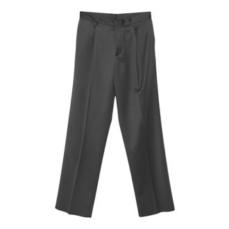 Lardini Broeken, Heren, Grijs, XL, Pleated Virgin Wool Broeken