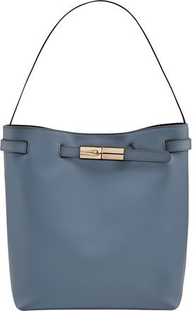 Longchamp Le Roseau Smart Leather Hobo Bag in Slate at Nordstrom