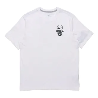 Nike Sportswear Printing Short Sleeve Have a Nike Day White CW4818-100