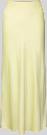 Vila Maxirock aus Satin Modell VIELLETTE in Hellgelb, Gr&ouml;&szlig;e 34