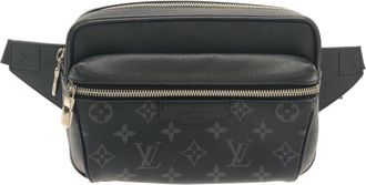 Louis Vuitton Black Coated Canvas Shoulder Bag (Pre-Owned)