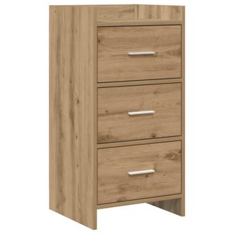 vidaXL Aparador Roble Artisan 40 X 36 X 80 Cm Madera De Ingenier&iacute;a Vidaxl