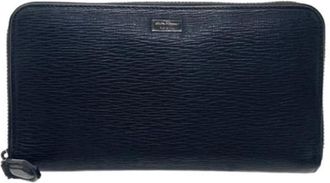 Ferragamo Pre-owned Wallets, male, Black, Size: ONE SIZE Pre-owned Long wallet (bi-fold)
