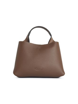 Tod's Tods Mikrotasche aus braunem Lear