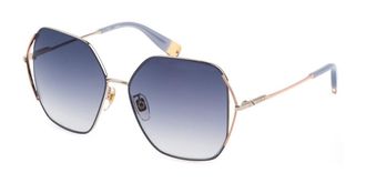 Furla SFU601 0492 Womens Sunglasses Blue Size 58