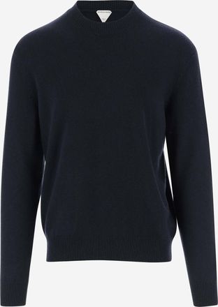 Bottega Veneta Mens Cashmere Sweater Navy