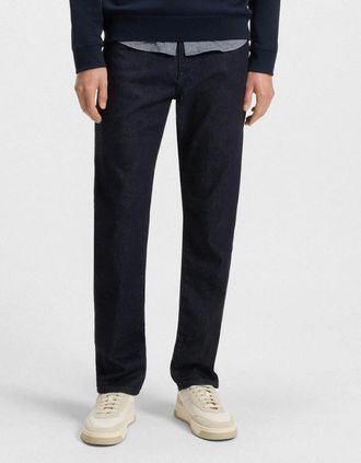 HUGO BOSS Mens BOSS Orange Re.Maine Mens Regular Fit Comfort-Stretch Denim Jeans - Dark Blue 403 - Navy - Size: 34/36