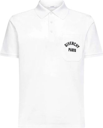 Givenchy Polo Shirt - Heren - Polos - Wit - XL - Katoen - Tops