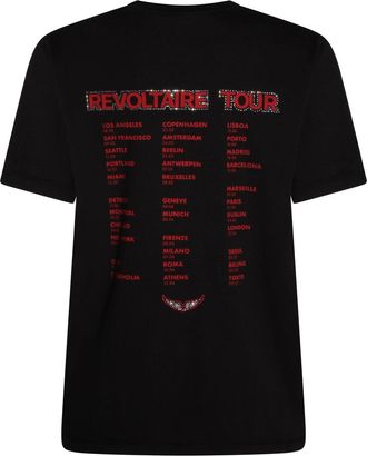 Zadig&Voltaire T-Shirts And Polos Blacks And Greys-Donna