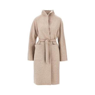 Max Mara Cashmere drap midi coat Woman 40