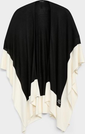 Lauren Ralph Lauren Womens Neutral colour block shawl