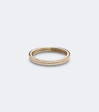 Suzanne Kalan Mini 18kt gold tech ring jackets with diamonds