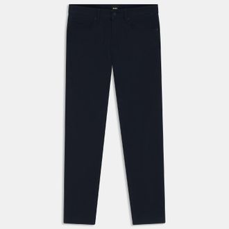 HUGO BOSS P-Delaware5 slim-fit herenbroek in donkerblauw
