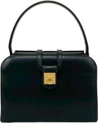 Celine Pre-owned Handbags, female, Black, Size: ONE SIZE Pre-owned Calf Leather Handbag