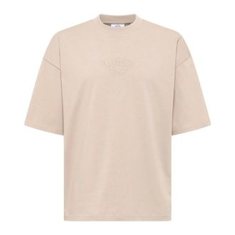 Carlo Colucci Carlo Colucci, T-Shirts, male, Beige, Size: 2XL The Knit Legend T-Shirt