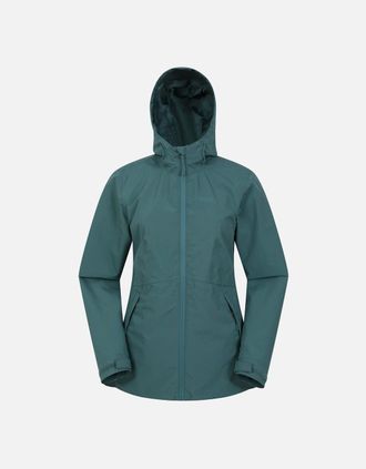 Mountain Warehouse Womens Mountain Warehouse Womens/Ladies Vancouver II Waterproof Jacket - Blue/Green - Size: 20