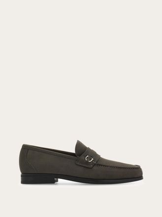 Ferragamo Uomo Mocassino ornamento Gancini Grigio Taglia 40.5