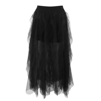 Ermanno Scervino Dames, Rokken, Zwart, Maat: XS Tulle
