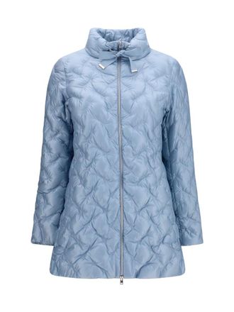 Herno Light Blue Turtle Neck Jacket