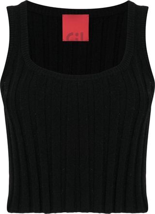 Cashmere in Love Orla cashmere cropped top - women - RWS Wool/Cashmere - M - Black