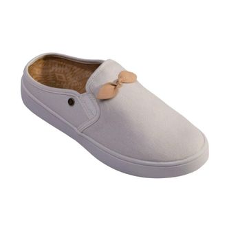 Spenco Andrey Sandals Womens Gray Canvas Round Toe Slip On Slide RHS9474
