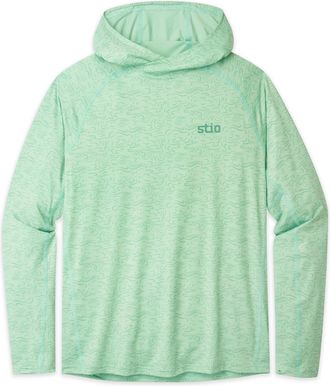 Stio | Mens Hylas Hooded Pullover, Size Extra Large in Picnic Clouds