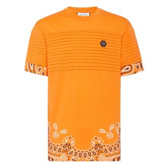 Philipp Plein Heren, Tops, Oranje, Maat: 4XL Katoen