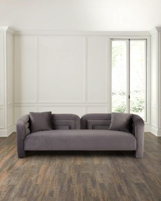 Haute House Home Quinn Velvet Sofa, 93