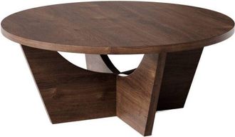 OEM Mesa De Centro Redonda Tori &Oslash;90 Cm Roble Chocolate